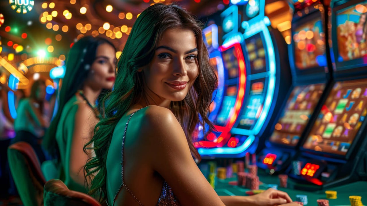 Tampilan kasino online idxtar dengan slot dan live casino dealer nyata